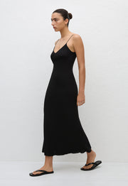 Low Back Slip Dress - Black - Matteau